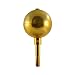Gold Anodized Aluminum Flagpole Ball Ornament - 3in