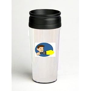16 oz. Double Wall Insulated Tumbler with explorer with flashlight - Paper Insert by 