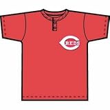 Majestic MLB Crewneck Replica Jersey (T-Shirt)-Cincinnati Reds, Small