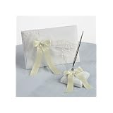 David's Bridal Lovely Lace Guest Book and Pen Set Style Db38gbpw by David's Bridal