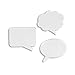 Umbra Talk Bubble Dry-Erase Magnets, Set of 3
