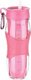 Trudeau Cool Off 24-Ounce Hydration Bottle, BCRF Pink