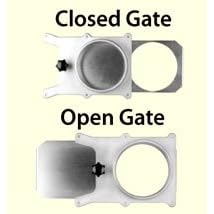 4 ALUMINUM THRU BLAST GATE by Peachtree Woodworking