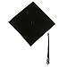 Black Graduation Hat Cap with Black Tassel
