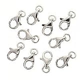 Sterling Silver Curved Lobster Clasps 8mm (X10)