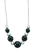 Sterling Liquid Silver Onyx Necklace