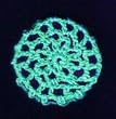 Neon Green Hair Net Crocheted Hair Bun Cover- MINI
