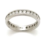 1.00 Ct. T.W. Channel-Set Diamond Eternity Band In Platinum. Size 7