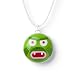 Talkatoo Voice Recordable Pendant: 'Green Monster' with Necklace