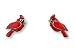 Red Cardinal Bird Post Earrings