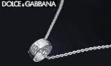 ドルチェ＆ガッバーナ  ネックレス リング 指輪 DOLCE&GABBANA ドルガバ メンズ シルバー WR0322 〔並行輸入品〕 メンズシルバーネックレス