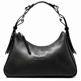 Dooney Bourke Pebble Leather Hobo Shoulder Bag Black