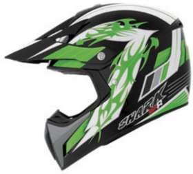 Shark SXR CREW LINE BLK_GREEN XS MOTORCYCLE Off-Road-Helmet