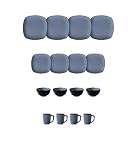 Hearthstone Square 16-Piece Set Service for 4, Bluetopia