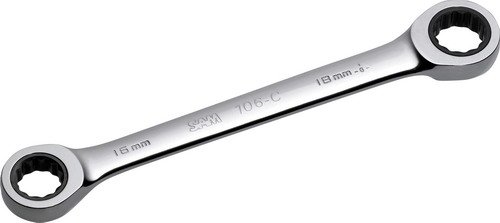 Clés polygonales SAM Outillage 106C-8x9 Clé polygonale à cliquet de 8 x 9 mm RECOMMENDED TODAY