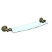 Allied Brass WP-33/18-SN 18" x 5" Glass Shelf Brushed Bronze