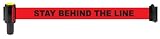 Banner Stakes 20100047 Red Polyester Fabric Stay Behind Line Banner (Pack of 5)