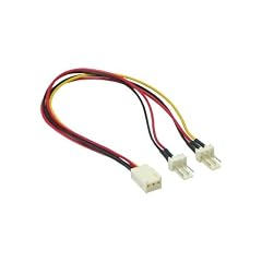 L�fter-Y-Adapterkabel, 3-pin Bu. an 2 x 3-pin St., ca. 0,2m