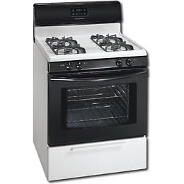 Click here to buy Frigidaire FGF337GW 30 GAS RNG MAN CLN CLOCK FRIG by Frigidaire.
