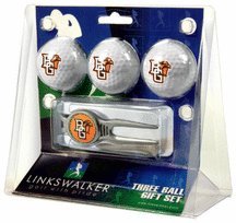 Bowling Green State Falcons 3 Ball Golf Gift Pack With Kool Tool