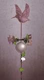 Hummingbird Rusted Metal Weathervane - Style 34345