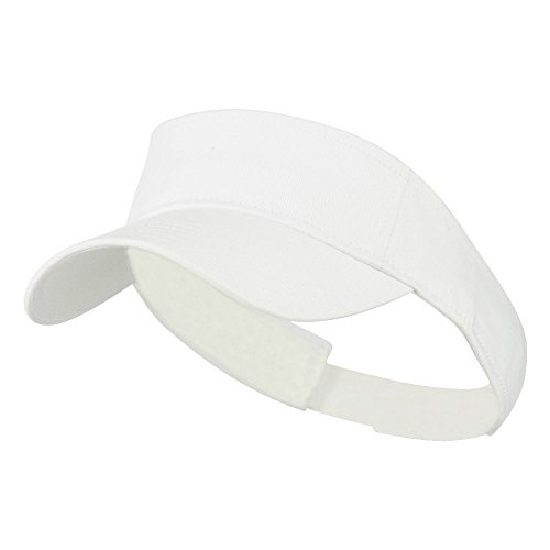 Youth Cotton Sun Visor - White