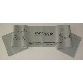 DYNA-BAND 6ft Silver Extra Heavy Resistance Band