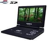 [Bundle] PDX-3220 portable DVD player + Portable DVD case + 2 Headphones + Adapter - 2 female stereo jacks