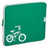 Targus Laptop Skin (Green Retro Design) - Notebook carrying case - 15.4" - white, green