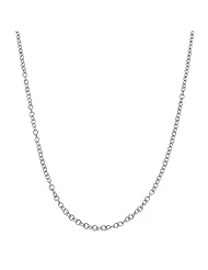 14 Karat White Gold 1.5-mm Round Cable Chain (18 Inch)