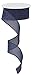 Solid Canvas Wired Edge Ribbon, 10 Yards (Navy Blue, 1.5