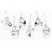 6 Snowmen Christmas Ornaments