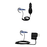 Essential Kit for the Sony Ericsson Bluetooth Headset HBH-602 includes a Car and Wall Charger - Gomadic Brand w/ TipExchange Technology