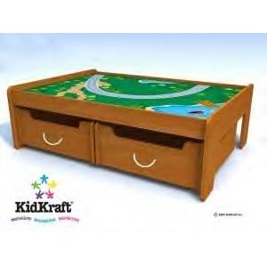 Kidkraft Train Table Plus Trundles and Train Set by 