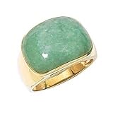 14k Gold & Jade Ring- Sizes 5-9