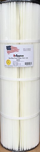 Sta-Rite Posi-Clear PXC-125 ALL AMERICAN Cartridge, Unicel C-8413, Pleatco PWWPC125B, Aladdin 22508, Filbur FC-2575, OEM 25230-0125S Replacement Swimming Pool Filter Cartridge