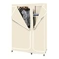 Designer Habitat:Double armoire penderie grand format en toile de couleur beige