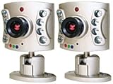 WISECOMM OC9602 INDOOR NIGHT VISION COLOR AUDIO CAMERA, 2 PK (25 FT; INCLUDES TWO 100-FT CABLES)