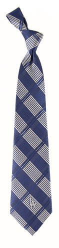 Los Angeles Dodgers Woven Plaid Necktie