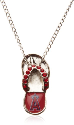 MLB Los Angeles Angels Crystal Flip Flop Necklace