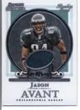 2006 Bowman Sterling #JA2 Jason Avant JSY RC - Philadelphia Eagles (RC - Rookie Card - Piece of Authentic Game-Worn Jersey ) (Football Cards)