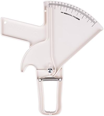Fancyteck Slim Guide SkinfoldBody Fat Caliper Skinfold Caliper Body Fat Tester Skinfold Caliper 0-80mm Slim Guide Body Fat Caliper Tester,Durable ABS plastic