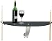 Black Tempered Glass Wall Pub Table