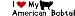 I Love My American Bobtail With Cat & Heart - Cat Lovers - Removable Vinyl Wall Decal - 24 Colors Available 5X22