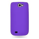 WIRELESS CENTRAL Brand SKin Silicone PURPLE Flexi Gel Sleeve Soft Cover Case for SAMSUNG T679 EXHIBIT 2 4G (T-MOBILE) [WCL297]