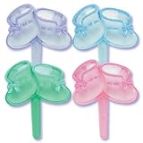 Baby Booties Puffy Cupcake Picks