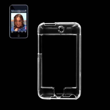 External hard drive:New Fashionable Perfect Fit Crystal Clear Transparent Snap-On Hard Protector Skin Cover Cell Phone Case with Screen Protector for Apple iPod Touch 8 GB (3rd Generation) - Clear