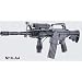 Airsoft M16-A4 Spring Rifle W/Laser, LED ILLUMINATOR NEW SR-5207