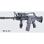 Airsoft M16-A4 Spring Rifle W/Laser, LED ILLUMINATOR NEW SR-5207
