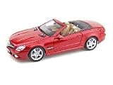 Red Mercedes Benz Sl550 1:18 Scale Die Cast Car